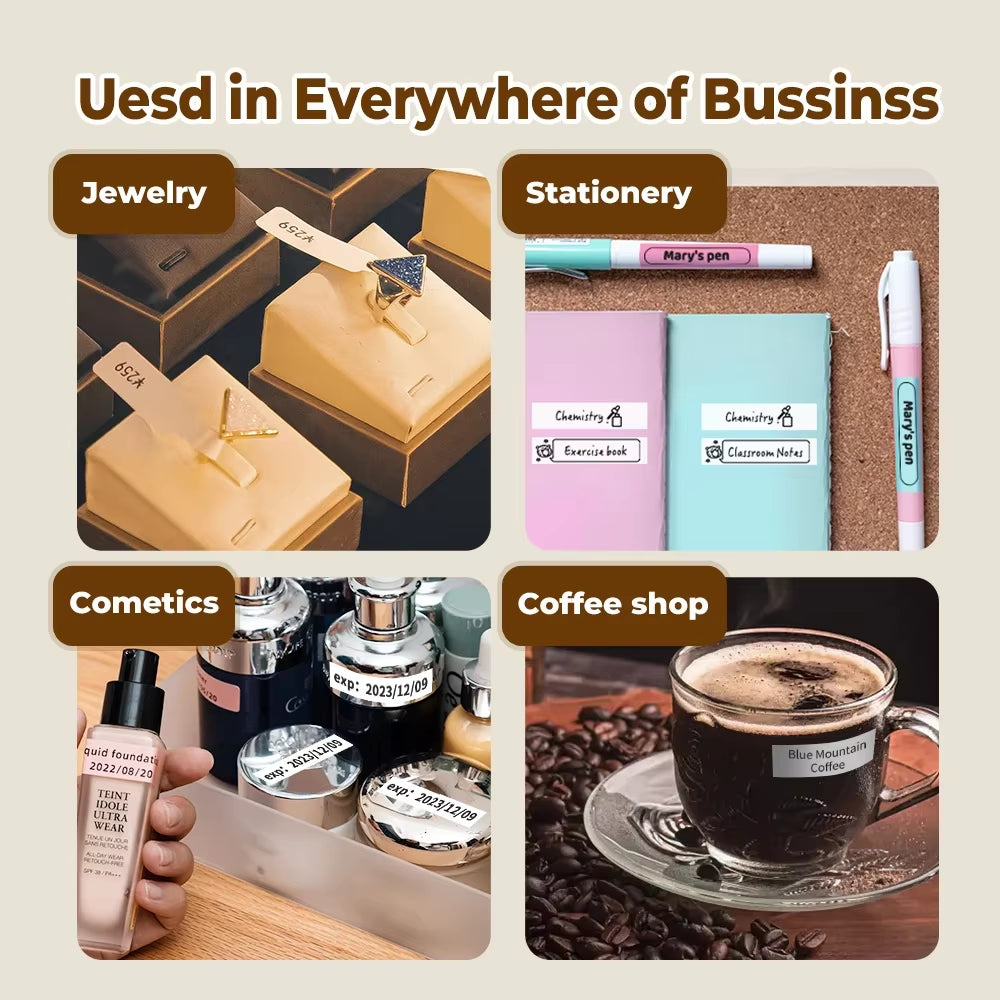 Q30 Label Printer Mini Printer Pocket Thermal Label Maker Wireless Sticker Pocket Portable Printer Various Label Paper